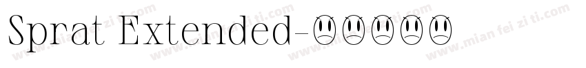 Sprat Extended字体转换